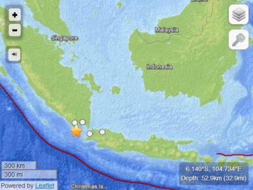 印尼海域發(fā)生5.2級(jí)地震震源深度52.9公里