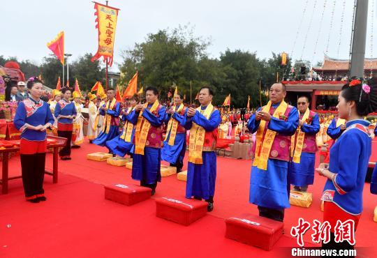 海內(nèi)外信眾海祭媽祖紀(jì)念媽祖升天1031周年